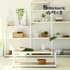 슈랙엣홈 무볼트 조립식 선반 700X400X600_2단, D4706W2_화이트