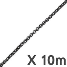 국내제작 10미터 4mm 블랙(흑니켈) 브라스 악세사리체인