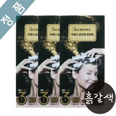 리체나 샴푸형 염색약 시즌8_(튜브형), 3Ea, 자연스러운 흙갈색