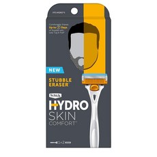 Schick Hydro Stubble 지우개 리필 — 스터블 면도기 리필 4개입, 1 Count (Pack of 1), 면도기 + 리필 2개