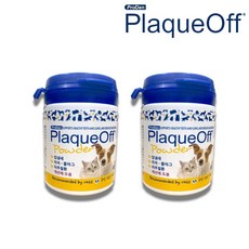 프로덴 플라그오프 강아지 고양이 치석제거제 영양제, 해초류맛, 플라그오프 파우더 40g 강아지고양이겸용 치석제거, 2개