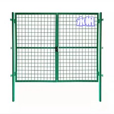 메쉬휀스 전원주택 대문 펜스 주차장 철제 울타리, 2. 강화 원기둥 1.5m x 2m 양문 잠금, 1개