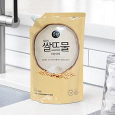 순샘 쌀뜨물 주방세제 1L 리필 X 3개 눌러붙은 오염 제거, 1.2L, 1개