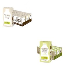 상하목장 유기농 우유 흰 190ml / 저지방 흰 200ml 24팩, 흰우유 190ml 24팩, 상세페이지 참조