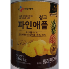 파인애플 청크 3kg, 2개