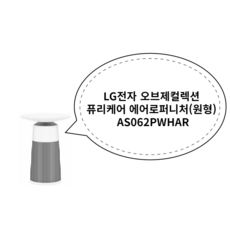 LG전자 오브제컬렉션 퓨리케어 에어로퍼니처(원형) AS062PWHAR