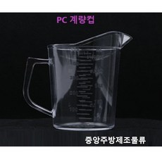 삼광 진성 업소용 PC 계량컵, 투명, 500ml
