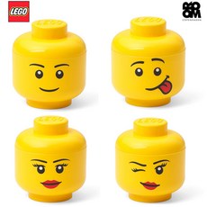 [LEGO]레고 캐릭터 머리 스토리지 미니 MINI 헤드 정리함 12cm, 레고 헤드정리함 MINI실리(메롱)_미니사이즈