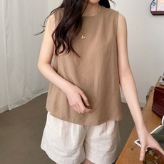린넨민소매블라우스