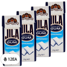 JILA 페퍼민트 껌, 22g, 12개