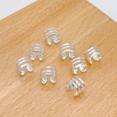 10 개/몫 6x9 미리메터 금 은 Beads 조절 Hair Braids 브레이드 링 커프 클립 관 보석 스타일링 Tool, [04] Style2 Silver, 04 Style2 Silver