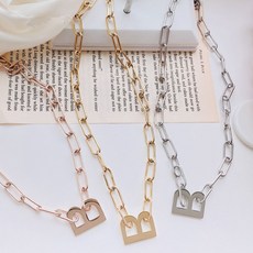 실버볼드목걸이