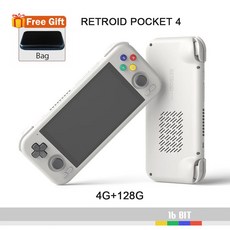 레트로이드 포켓 휴대용 비디오 게임 인치 4G 128GB RP4 안드로이, RETROID POCKET 4, 512G 60000 Game, 01 CHINA_06 번들 8