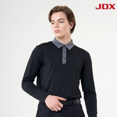 JDX 남성 에리배색 기능성 티 X1SFTLM01BK