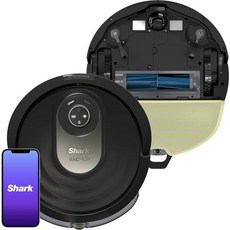 샤크 AI 로봇 진공청소기 및 걸레 홈 매핑 기능 반려동물에게 적합한 Wi-Fi 알렉사 블랙골드AV2001와 함께 작동합니다WD, Black & Brass Finish