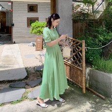 핫핑 에스터 핀턱롱원피스
