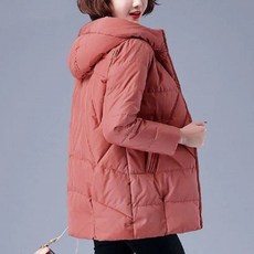 COSYEVNO 여성 하프 패딩 오버사이즈 패딩 코트 4050 엄마옷
