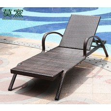 방수 야외 벤치 배드 라탄 썬배드, A타입