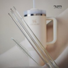 스타벅스 스탠리텀블러 빨대 스탠리퀜처H2.0 빨대 호환 (887ml / 1.18L), 투명, 1세트, 1.18L