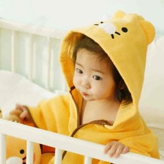 아기타월 카카오 아기 목욕 가운 1P