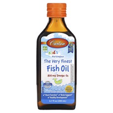 칼슨 노르웨이산 피쉬 오일 오렌지 맛 800mg 200ml, 198.142ml, 5개