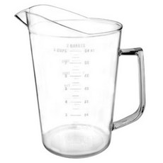 [셰프앤쿡] 안깨지는 PC 계량컵 2000ml (2리터), 1개