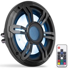 Pyle 20.3cm8인치 슬림 마린 서브 우퍼 300W 4옴 방수 자동차 부품 스피커 시스템 고무 가장자리가 있는 로우 프로파일 PP 콘 887.2ml30온스 자석 3.8cm1., 8 Inch_블랙