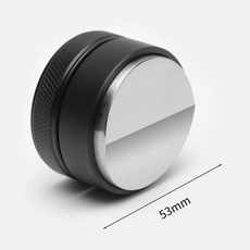 스테인리스 스틸 커피 분배기 에스프레소 분배 레벨러 조절식 팜 탬퍼 51mm 53mm 58mm 포타필터 도매, 53mm Convex Base 1, 1개