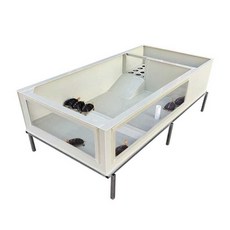 반수생 거북이 수조 세트 블랙ㅡ60cm 키우기 상자, 1개