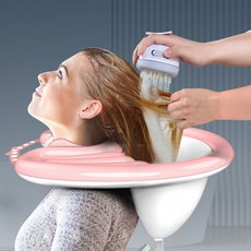 환자 노인 대야 침대 세발기 머리감기 샴푸 샴푸대, 1개