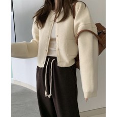 멜라운지 에이유 포켓 가디건 (2color)