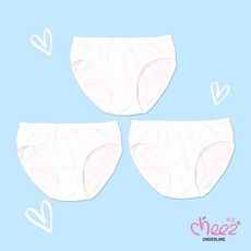 [치즈by언더라인] 주니어 국내산 순면 브라&팬티 3단계