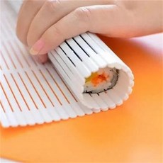 김밥마는 기계 김밥기계 김밥 쌈밥 틀 DIY 실린더 초밥 만들기 빠른 스시 바주카 일본 밥 고기 주먹밥 주방 도시락 액세서리, 1) 1pc Rolling Mat, 1개