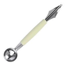 야채 과일 커터 절단기 다기능 조각 칼 수박 볼러 아이스크림 파기 볼 스쿠프 스푼 주방 DIY 차가운 요리 도구 가제트, 1개