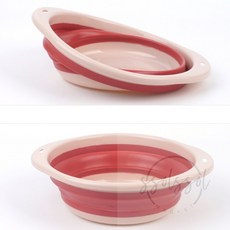 쏠쏠마켓 접이식 대야 중형, 1개