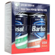 바바솔 쉐이빙크림 283gx2개 면도용품 코스트코, 1팩