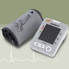 업포메디 가정용 혈압계 BP-523 혈압기계 혈압측정기 휴대용 혈압기 Health3650, 커프 기본 사이즈(22~32cm), 6V DC 어댑터 추가구매, 추가커프없음, 1개