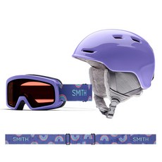 2021 SMITH Rascal+Zoom JR Combo 스미스 라스칼+줌 주니어 고글헬멧 세트 / 씨슬 바이올렛 (아동용)