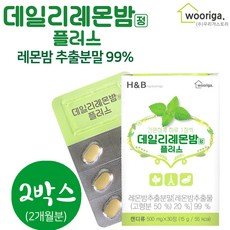 우리가스토리 프랑스 레몬밤 추출 분말 가루 99% 데일리 레몬밤정, 2박스