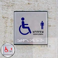 잇쏘마켓 장애인남자화장실 점자 안내표지판 장애인남자화장실돌출표시판 장애인남자화장실점자판