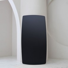 밀라노 타원형 접이식 좌식테이블 1200, 반타블랙