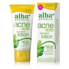 알바보타니카 Alba Botanica dote 맥시멈 스트렝스 오일 컨트롤 로션 56.7g(2온스) (포장은 다를 수 있음), 57g, 1개