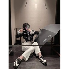 블링블링 여성 진주알 크롭기장 가디건