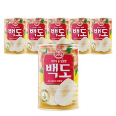 오뚜기 백도 반절, 400g, 6개