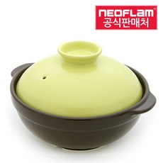 네오플램 무균열 무흡수 파스텔 내열 뚝배기 잔류세제NO, 18cm, 1개