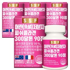 순수식품 300달톤 저분자 피쉬 콜라겐 99%함유, 90정, 4개