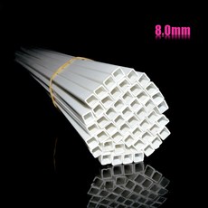 50pcs 8.0*8.0mm 모델 만들기 재료 광장 튜브 ABS 플라스틱 파이프 JYG-8.0 50cm 길이