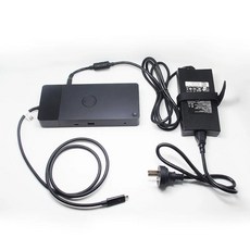 Dell WD19 USB C타입 썬더볼트 도킹 스테이션 130W 180W AC 전원 어댑터 USB-C HDMI 듀얼 디스플레이 포트, 180W WD19 Dock, 1개