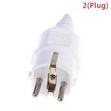산업용 방수 소켓 구리 접촉 본체 EU 플러그, 2Plug, 1개