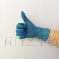 비닐장갑 일회용 투명한 세트핸드 가정용 발다듬는 발맛사지 치과 안마 예쁜몸매 헤어미용 노동보호, T01-XS, C03-블루 유분 100개 봉지포장